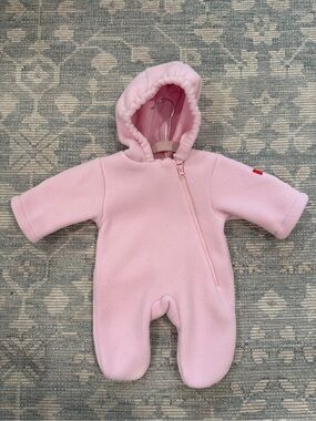 Widgeon Warmplus Water Repellent Polartec Fleece Bunting in Light Pink